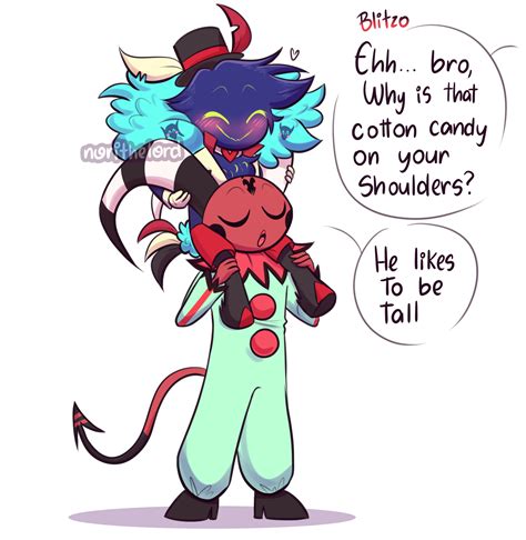 He likes to be tall - Tiny Fizz and Ozzie by NoriTheLord on DeviantArt