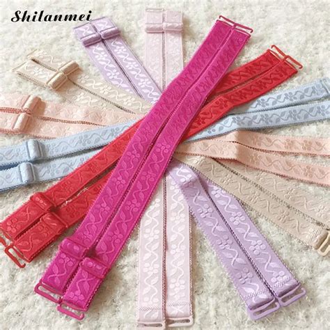 Multicolor High Elastic Bra Straps For Bra Accessories Straps Underwear Lingerie Adjustable Hook ...