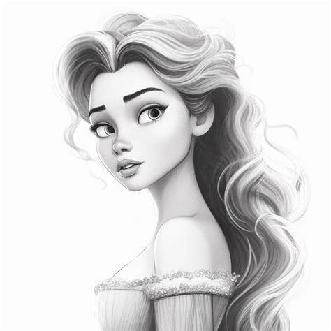 Disney Princess Drawing by ArtificialHub on DeviantArt