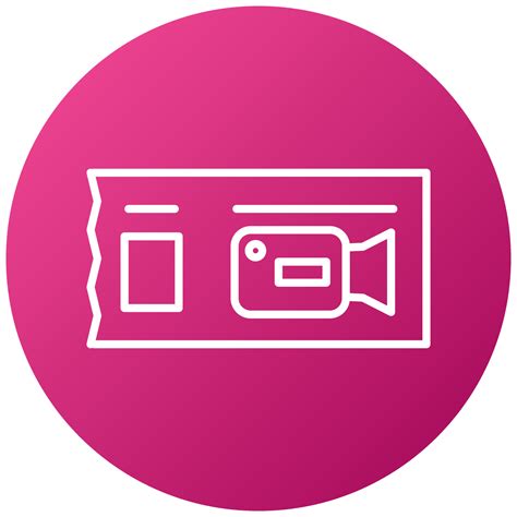 Movie Ticket Icon Style 21528552 Vector Art at Vecteezy