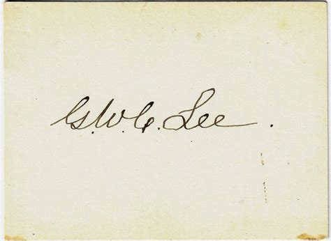 George Washington Custis Lee Autograph / SOLD | Civil War Artifacts ...