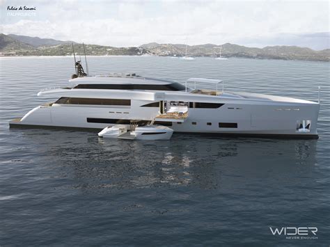 45m luxury motor yacht Wider 150 with a 33' Wider yacht tender — Yacht Charter & Superyacht News