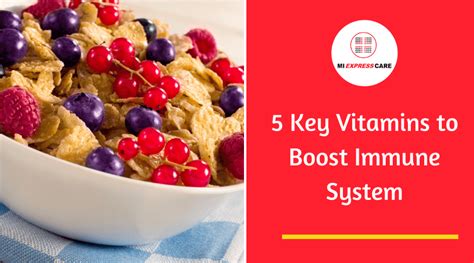 5 Key Vitamins to Boost Immune System