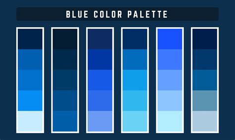 Blue Vector Color Palette 2209256 Vector Art at Vecteezy