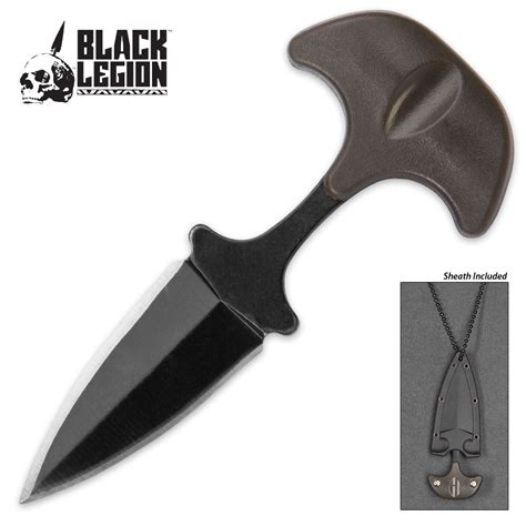 Black Legion Mini Ninja Neck Knife | BUDK.com - Knives & Swords At The Lowest Prices!