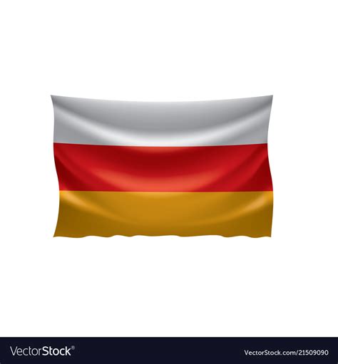 South ossetia flag Royalty Free Vector Image - VectorStock