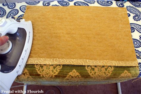 Frugal with a Flourish: Making No Sew Pillows Out of Fabric Samples