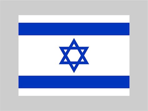 Colores oficiales de la bandera de israel y proporción ilustración ...