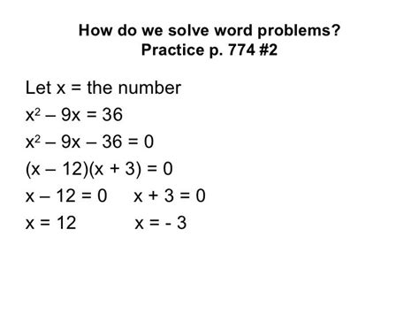 Word Problems Using Quadratic Equations Examples - Tessshebaylo