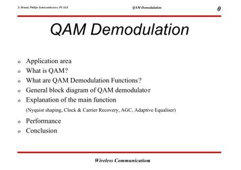 QAM Demodulation - Wireless Communication