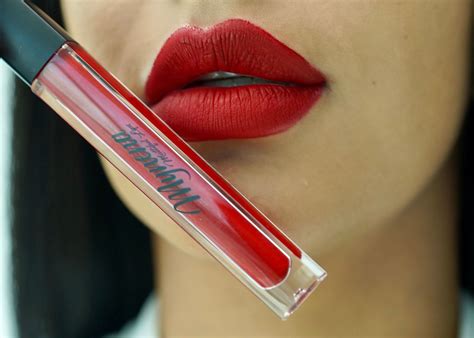 GLORY Crimson Red Matte Liquid Lipstick Look | Matte liquid lipstick ...