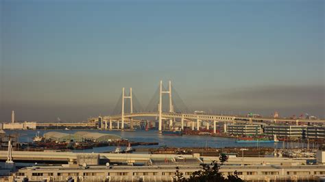 Yokohama Bay Bridge, late afternoon [5472 x 3080][OC] : r/japanpics