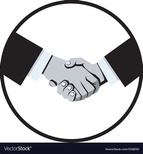 Business handshake Royalty Free Vector Image - VectorStock