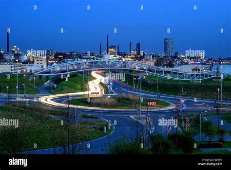 evening in leverkusen Stock Photo - Alamy