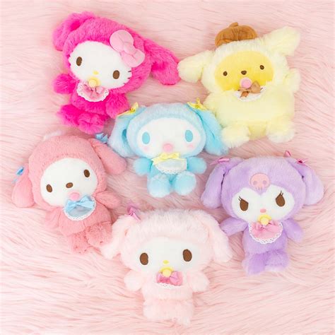 Sanrio Characters Fluffy Baby Mascot Plush – JapanLA