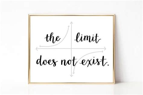 The Limit Does Not Exist Digital File Printable Instant - Etsy | Peace ...