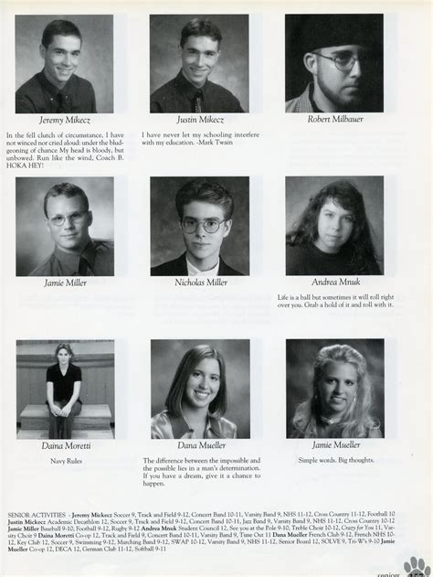 1998 Waukesha West High School Yearbook and Students Page 157