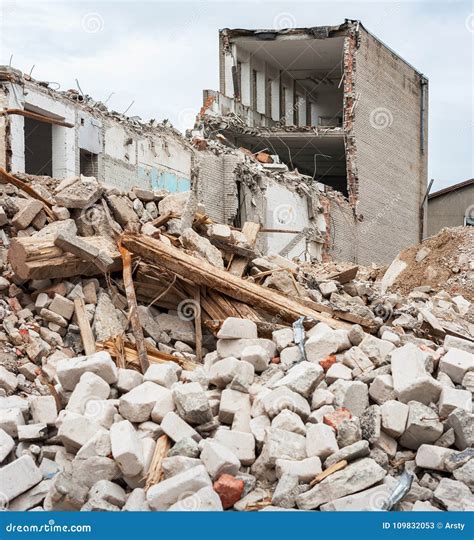 Demolished building stock image. Image of demolishing - 109832053