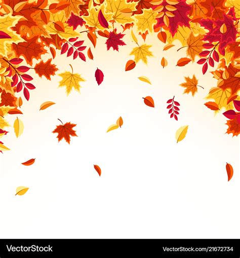 Red Fall Leaves Background