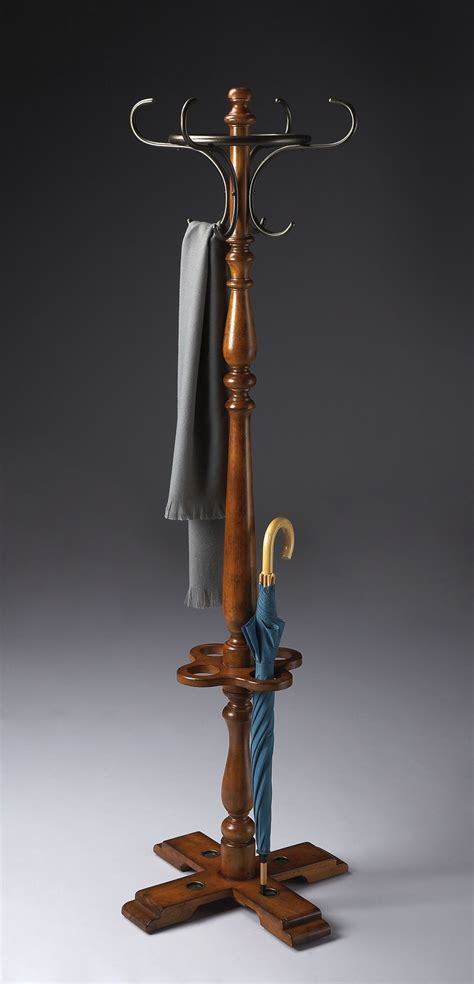 Butler Costumer in Antique Cherry Finish | Coat rack, Antique coat rack, Coat hanger