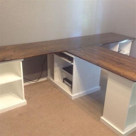 T-shaped office desk - RYOBI Nation ... | Home office design, T shaped office desk, Cheap office ...