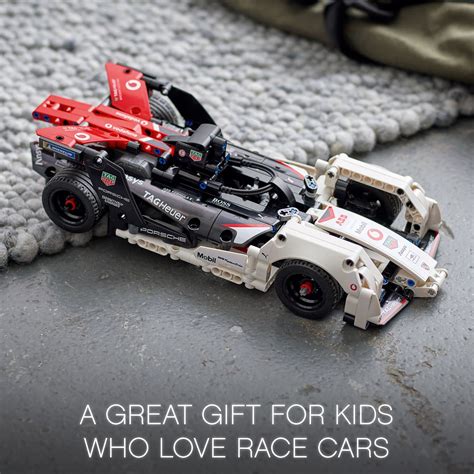 LEGO Technic Formula E Porsche 99X Electric 42137 Model Building Kit; Pull-Back Race Car Toy for ...