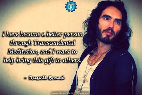 On Transcendental #Meditation: "...I want to help bring this gift to others." - Russell Brand # ...