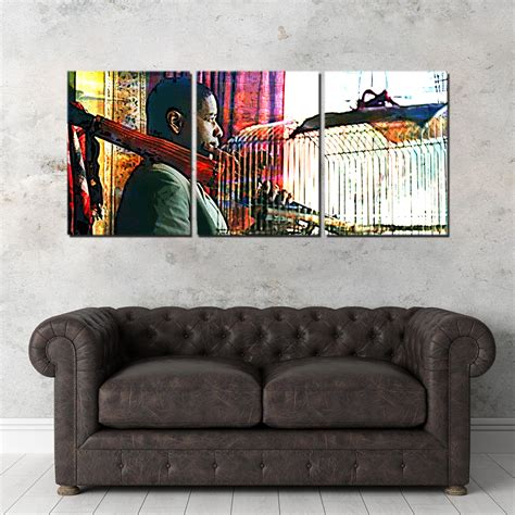 Man on Fire Canvas Set – Legendary Wall Art