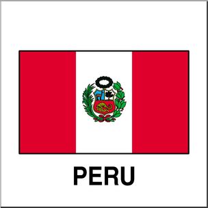 Clip Art: Flags: Peru Color I abcteach.com