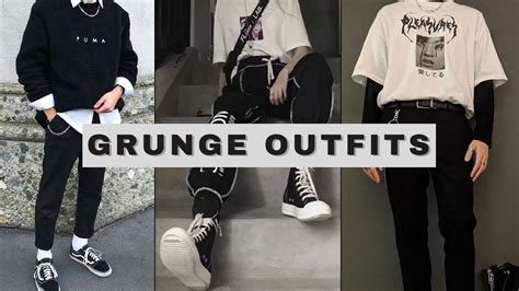 Grunge Fashion Men | How To Style Grunge | Grunge Aesthetic Outfits For Men | Men's Fashion 2021 ...