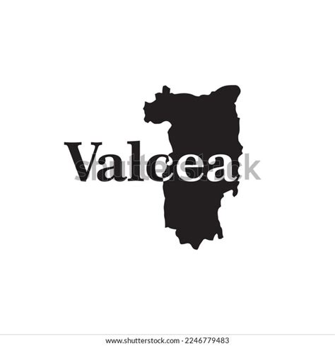 Valcea Map Black Lettering Design On Stock Vector (Royalty Free) 2246779483 | Shutterstock