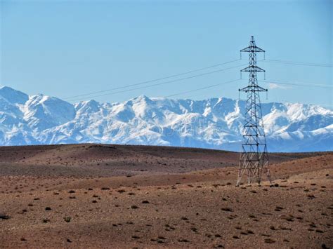 Mount Atlas the Highest in North Africa Viewed from Ouarzazate in Morocco Stock Photo - Image of ...