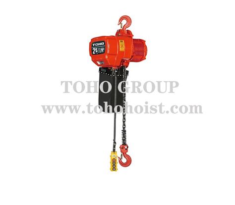 Electric Chain Hoist With Motor Trolley and Manual Trolley, Low headroom