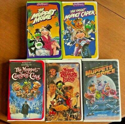 THE MUPPETS VHS Tapes Lot Of 6 Christmas Carol Treasure Island Space ...