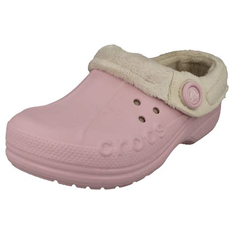 Girls Crocs Cloggs 'Blitzen Polar Kids' / Fleece Lining / Slip On | eBay