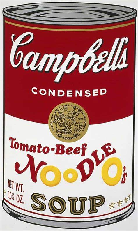 Andy Warhol, Tomato-Beef Noodle Soup, from the Campbell's Soup II ...