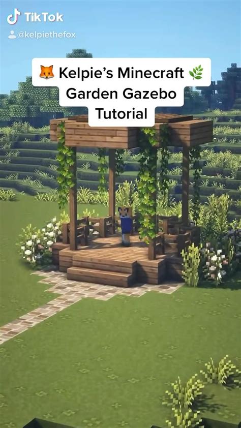 Fairy Garden Gazebo Minecraft for Gardens and Outdoors by Kelpie The Fox [Video] | Minecraft ...