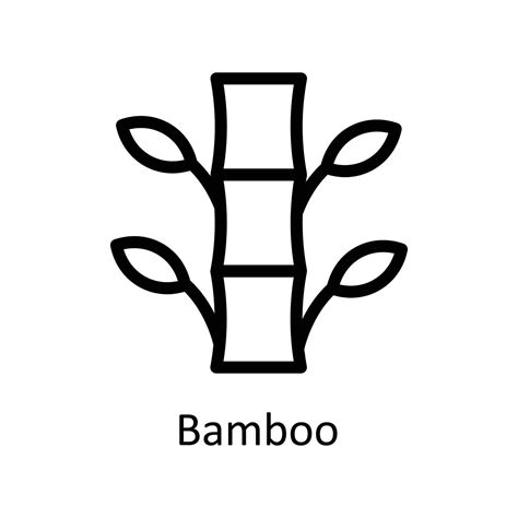 Bamboo Vector outline Icons. Simple stock illustration stock 21961967 ...