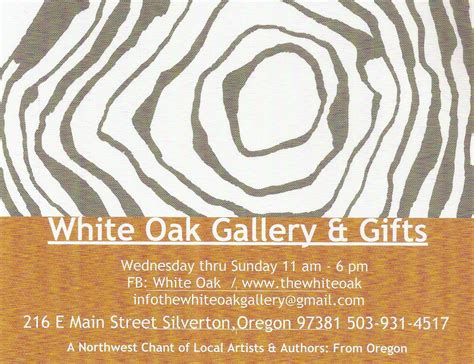 The Shop: White Oak Gallery 2017