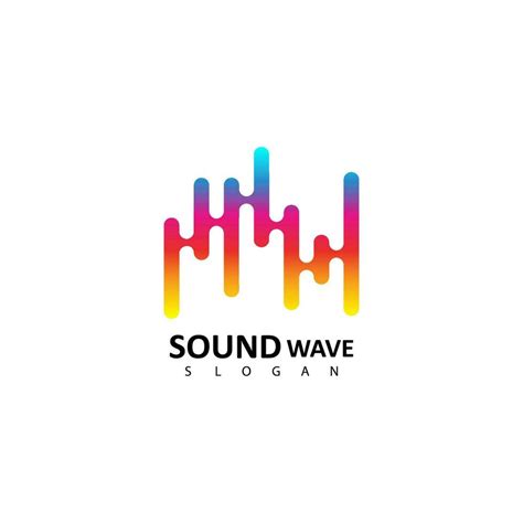 Sound wave logo. Audio colorful wave logo template 25685701 Vector Art at Vecteezy