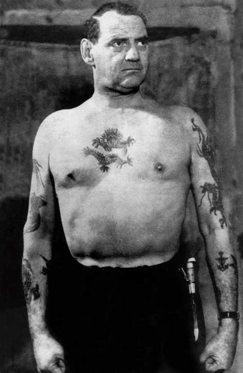 King Frederick IX of Denmark. Tattooed by George Burchett who also ...