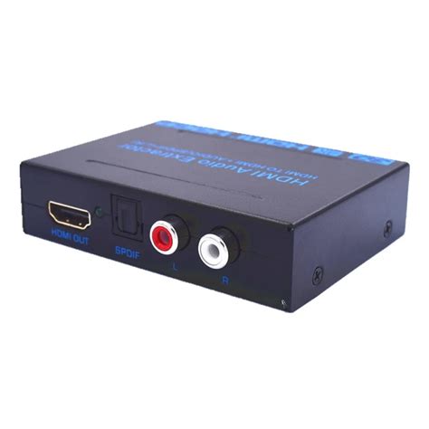 HDMI to HDMI & Optical SPDIF+RCA L/R 4K Audio Converter Splitter HD Display Audio Digital to ...