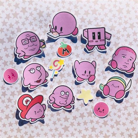 Kirby Stickers - Etsy