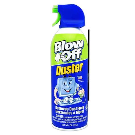 Blow Off 8 oz. Canned Air Duster All-Purpose Cleaner 8152-998-226 - The Home Depot