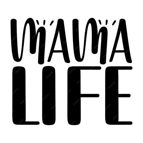 Premium Vector | Mama life svg