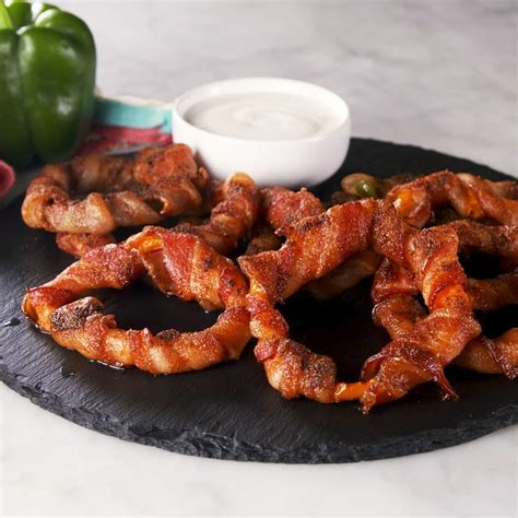 Bacon Wrapped Bell Pepper Rings - 5* trending recipes with videos