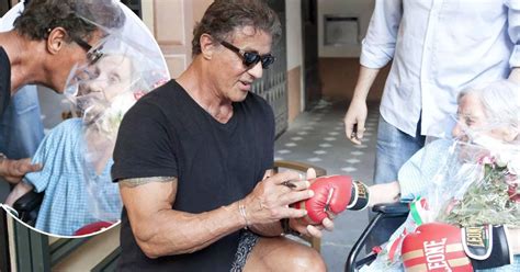 Sylvester Stallone debuts Rocky for an elderly fan in Portofino - Irish ...