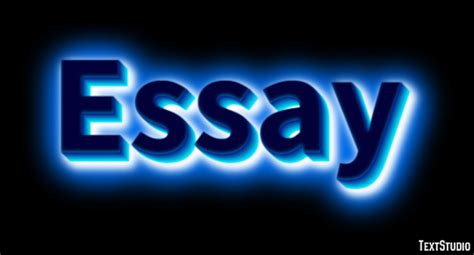 Essay Text Effect and Logo Design Word