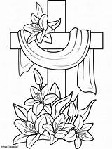 Cruz De Páscoa Grátis Para Colorir sketch template