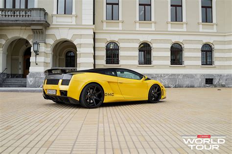 Stunning Black and yellow Lamborghini Gallardo Fitted With Vossen Rims ...